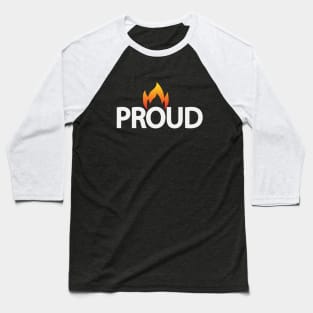 Proud artistic typography design Baseball T-Shirt